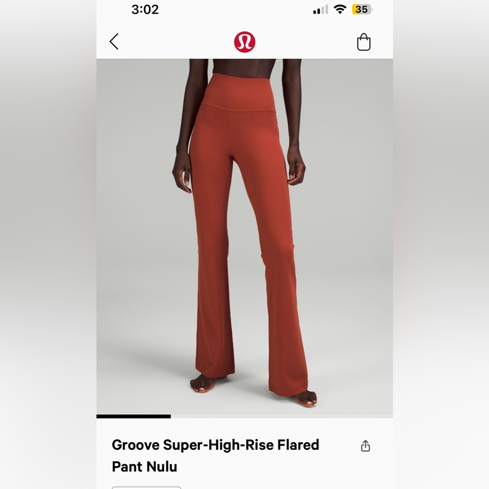 Lululemon Groove flare pant size 10